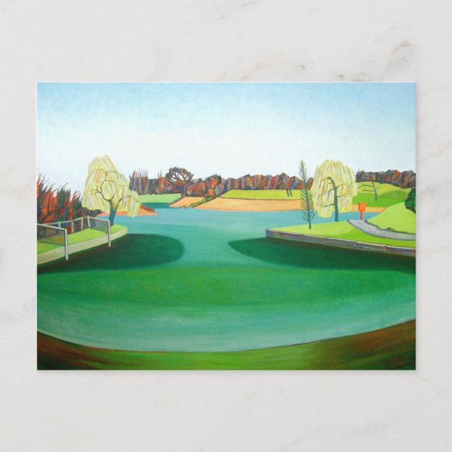 Winter Pond Postcard (Front)