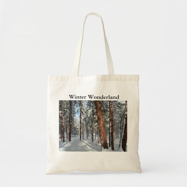 Winter Ponderosa Tote Bag (Front)