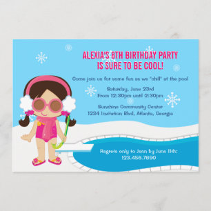 Winter Pool Party Invite