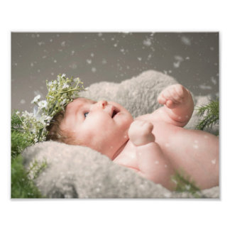 Winter Portrait Personalise Template Easy To Frame Photo Print