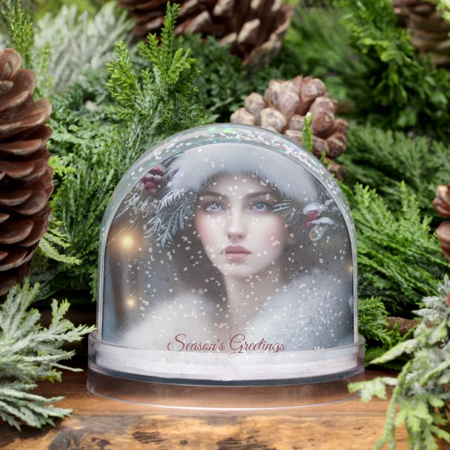 Winter Princess Custom Holiday  Snowglobe (Winter)