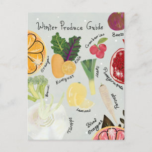 Winter Produce Postcard