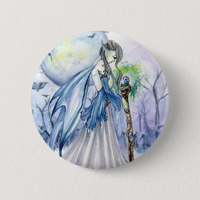Winter Queen Button Pin (Front)