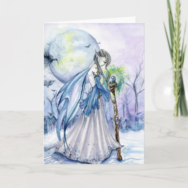 Winter Queen Greeting Card (Front)