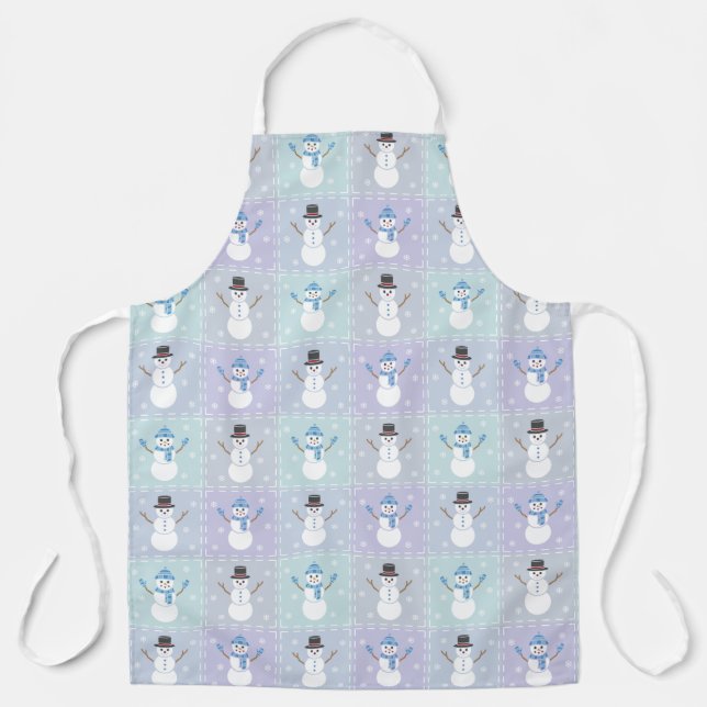 Winter Quilt All-Over Print Apron (Front)