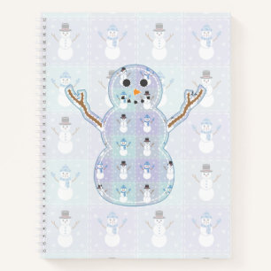 Winter Quilt Spiral Notebook