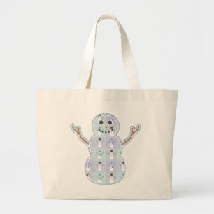 Winter Quilt Tote Bag
