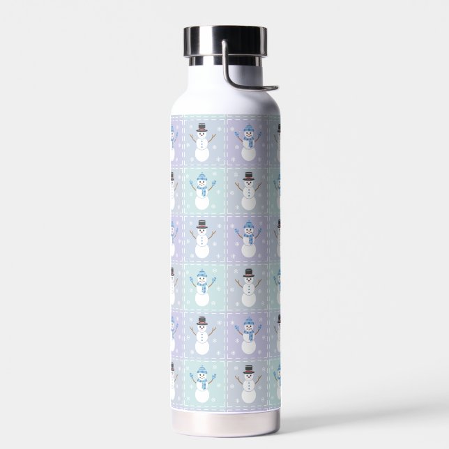 Winter Quilt Water Bottle (Left)