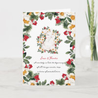 Winter Rabbit Floral | Baby Shower Thank You