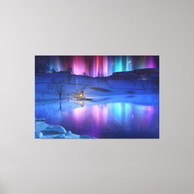 Winter Rainbow Canvas Print (Front)