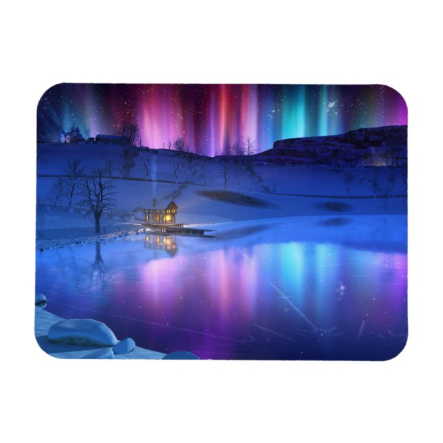 Winter Rainbow Flexible Magnet (Horizontal)