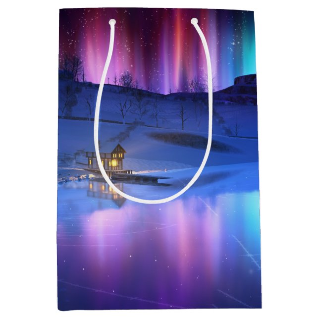 Winter Rainbow Gift Bag (Front)