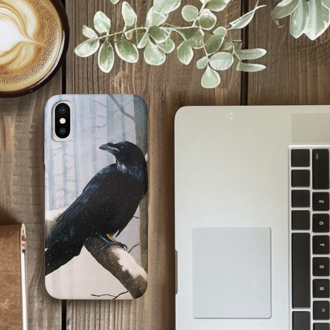 Winter Raven Forest Case-Mate iPhone Case (Creator Uploaded)