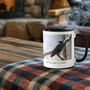 Winter Raven Forest Mug