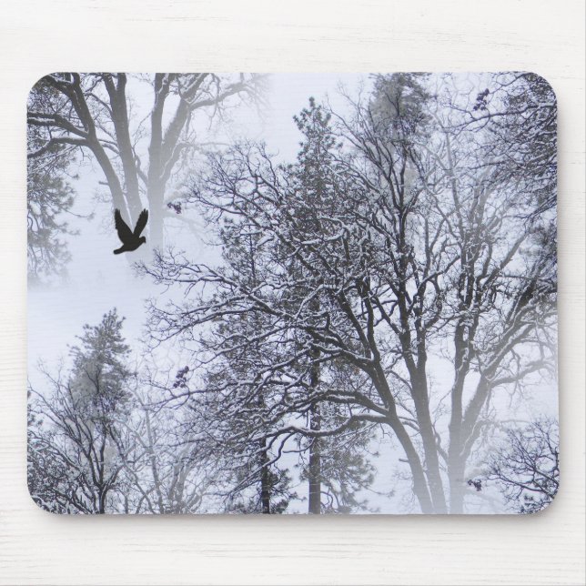 Winter Raven... Mouse Pad (Front)