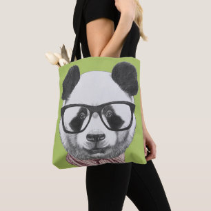 Winter Ready Panda Bear Tote Bag