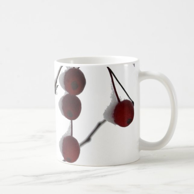 Winter Red Berries Mug (Right)