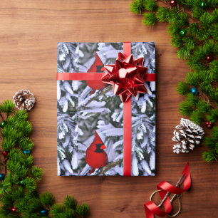 Winter Red Cardinal Wrapping Paper