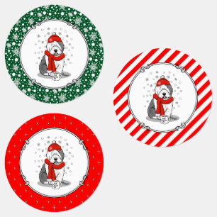 Winter (Red) Old English Sheepdog (Grey 1) Cute