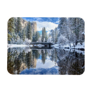 Winter Reflection at Yosemite Magnet