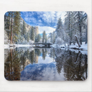 Winter Reflection at Yosemite Mouse Pad