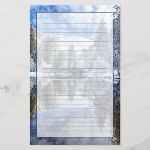 Winter Reflection at Yosemite Stationery