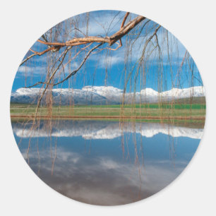 Winter Reflections. Ceres, Boland District Classic Round Sticker