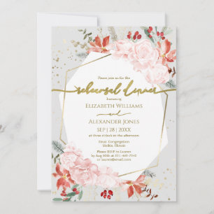 Winter Rehearsal Dinner Invitation Watercolor