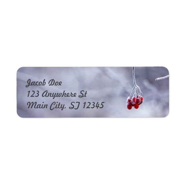 Winter Return Address Labels (Front)