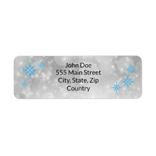 Winter Return Address Labels
