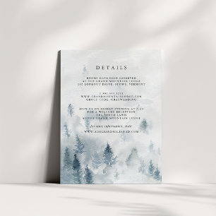 Winter Reverie Guest Details Enclosure Card