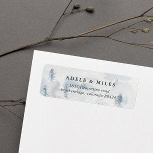 Winter Reverie Return Address Label