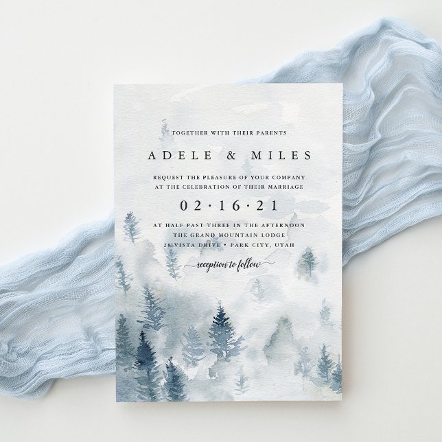 Winter Reverie Wedding Invitation (Creator Uploaded)