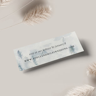 Winter Reverie Wedding Website Cards   Mini
