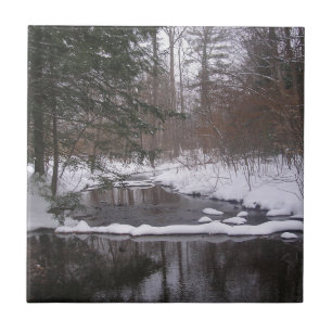 'Winter River" Ceramic Tile
