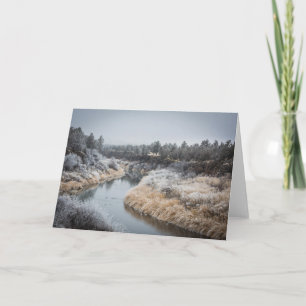 Winter River Greeting Card II (Blank)