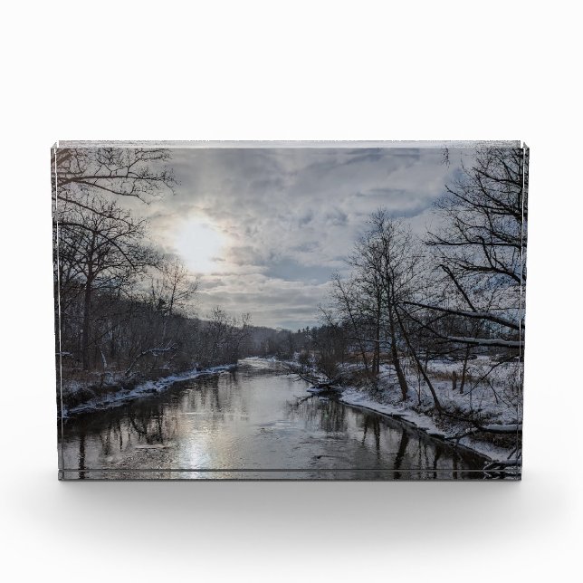 Winter River in the CVNP Photo Block (Front)