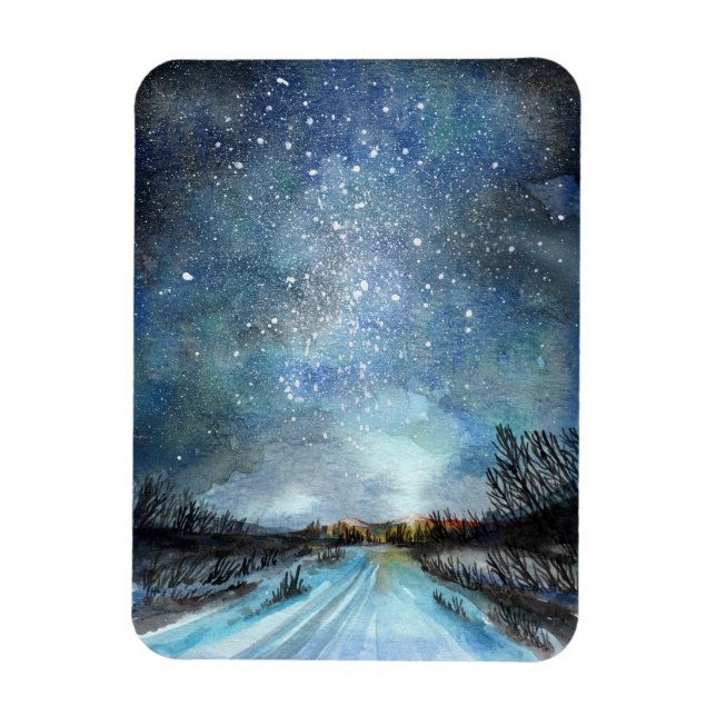 Winter Road Magnet (Vertical)