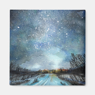 Winter Road Magnet