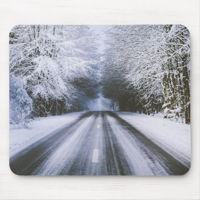 winter road mouse pad (Front)