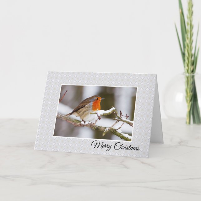 Winter Robin Christmas Card (Front)