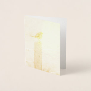 Winter Robin Redbreast Foil Card
