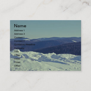 Winter romanian landscape business card