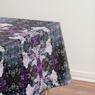 Winter Rose and Butterflies - Romantic - Tablecloth