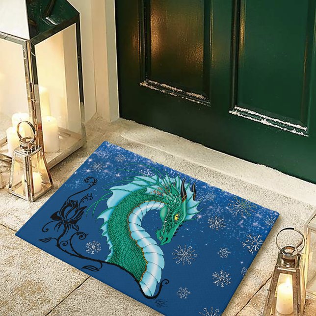 Winter Rose Dragon Doormat (Creator Uploaded)
