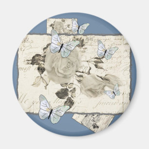 winter rose magnet