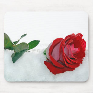 Winter Rose Mouse Pad