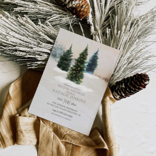 Winter Rustic Bridal Shower Invitation