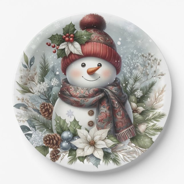 Winter’s Gentle Joy Paper Plate (Front)
