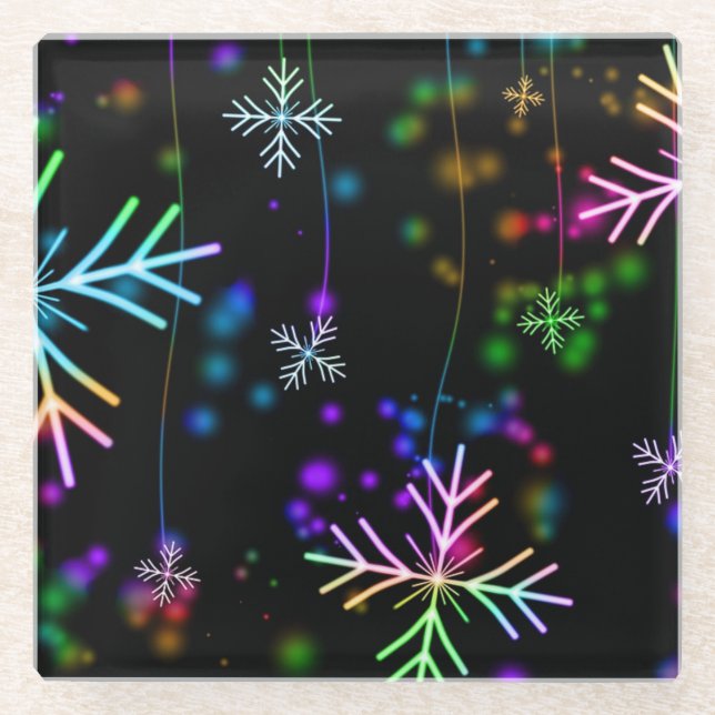 Winter’s Touch Glass Coaster (Front)